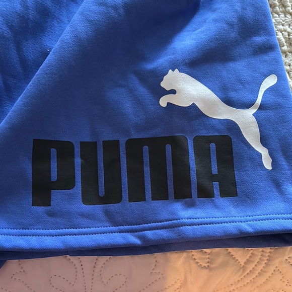 Puma Blue Athletic Shorts with Elastic Waistband - Picture 4 of 5